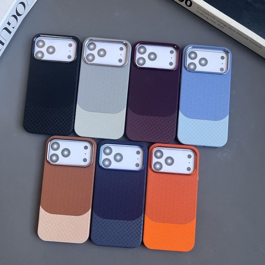 Light tan leather texture case