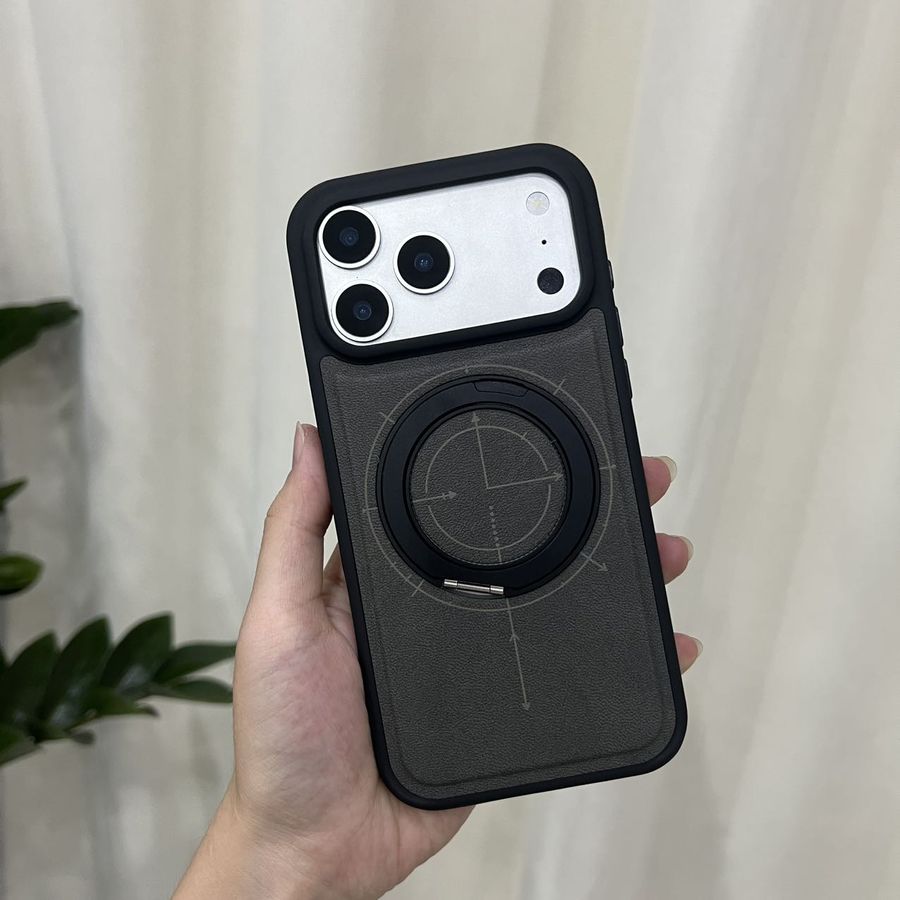 Flip stand case with logo on side wall